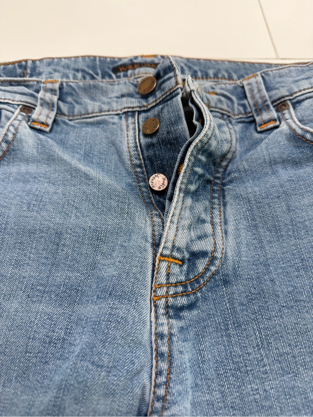 Nudie Jeans Light Blue Fit Button-Fly Jeans